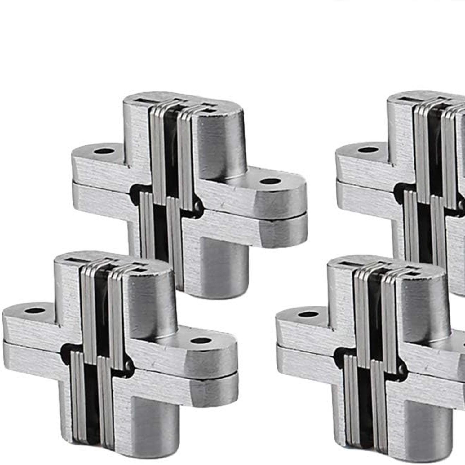 Invisible Concealed Door Hinges (2 Pairs, 180 Degree): image 1