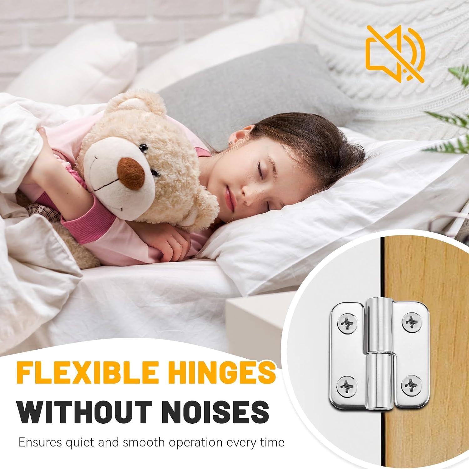 Lift Off Hinges 8 Pack Brushed Stainless Steel: image 6