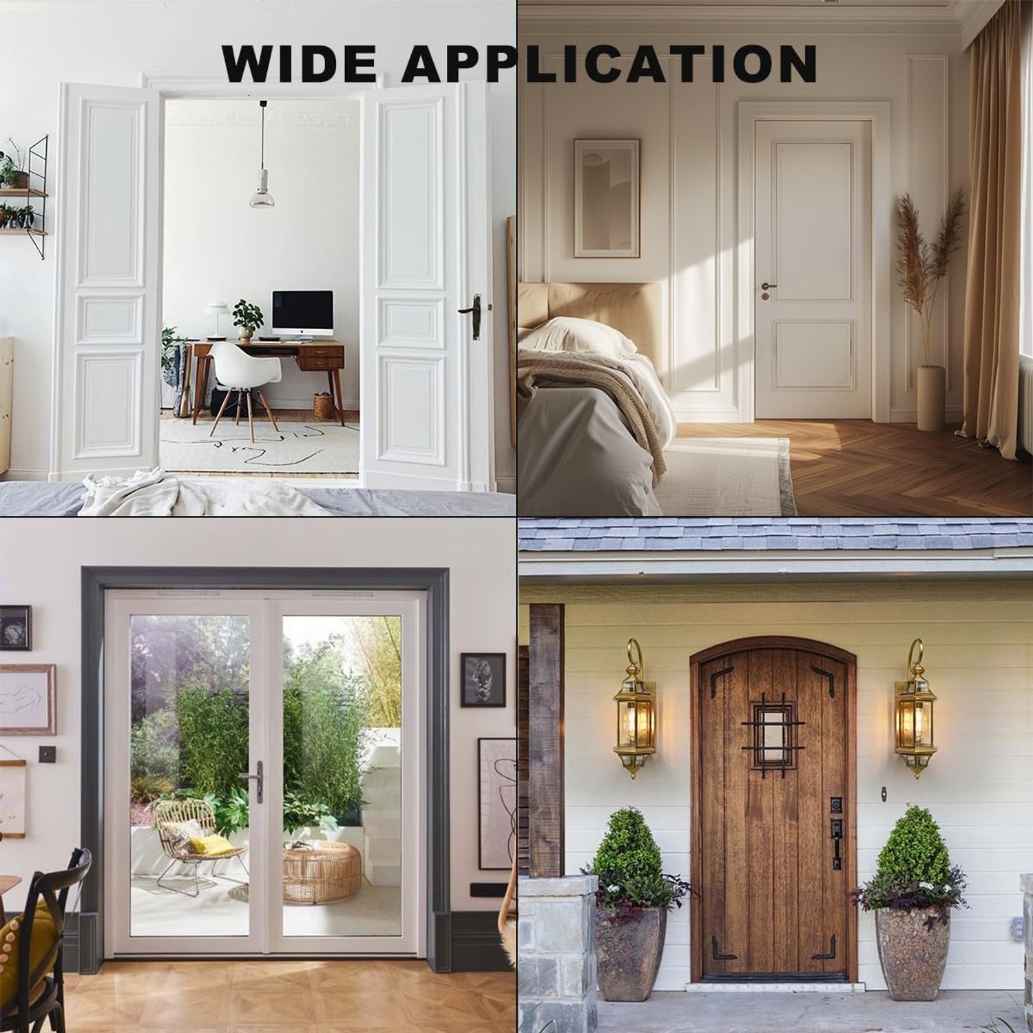 VOLUKA Non Mortise Door Hinges 6 Pack: image 7
