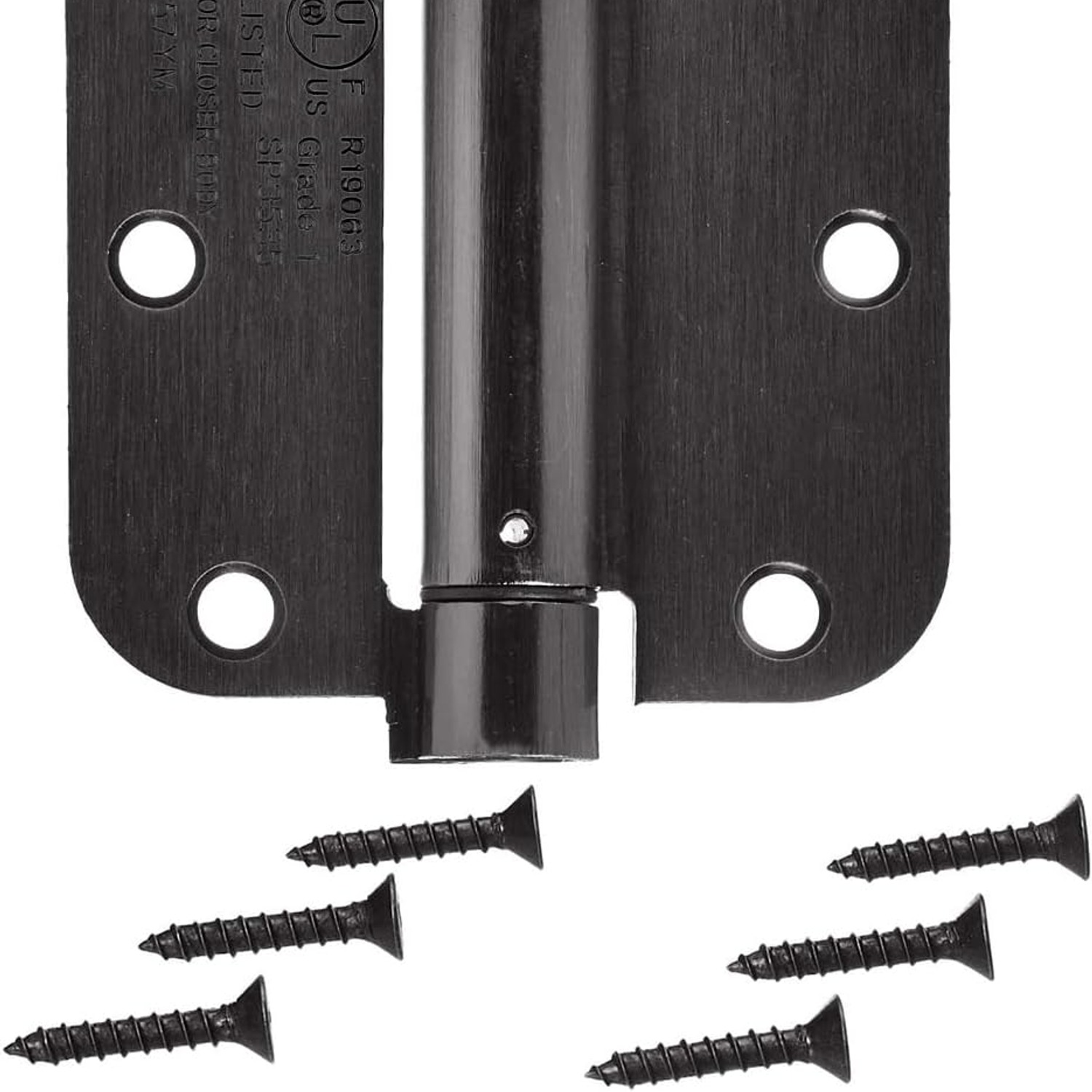 Self-Closing Door Hinge, 3.5 Inch, Oil Rubbed Bronze: image 6